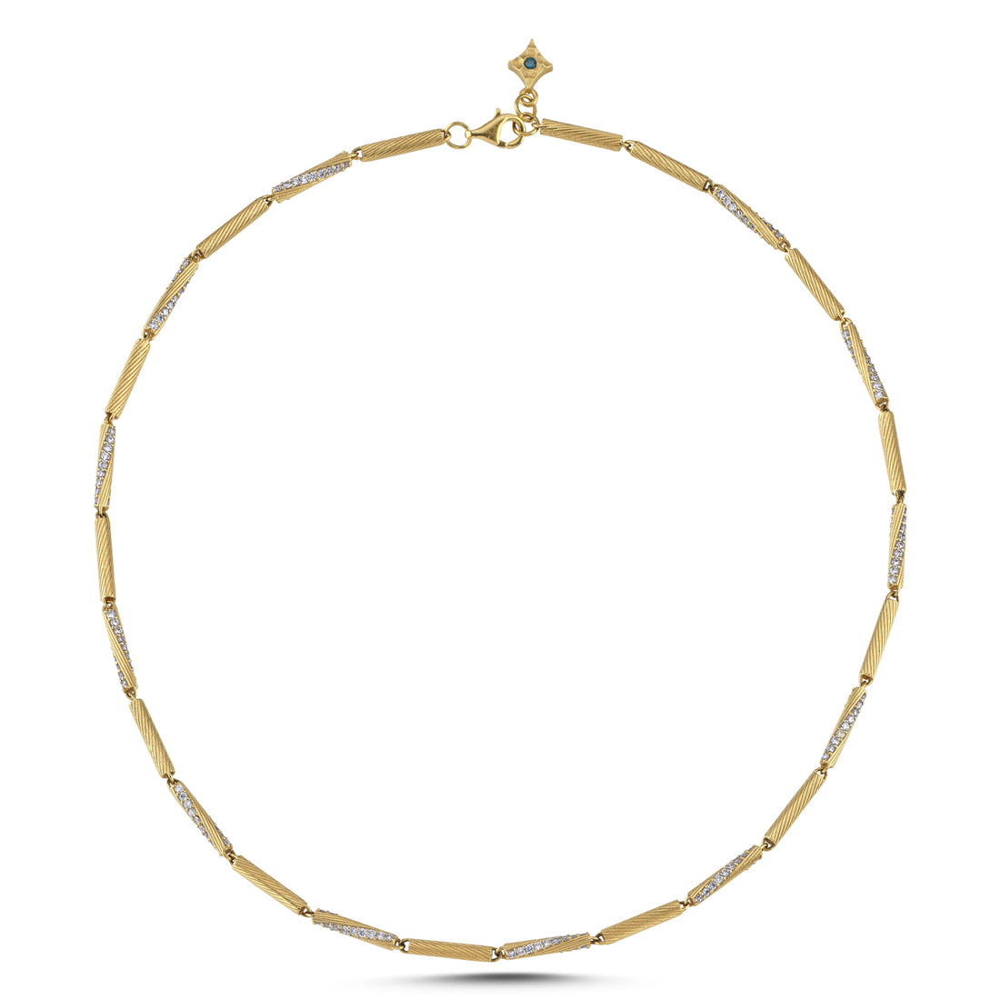 Twisted Bezant Diamond Chain