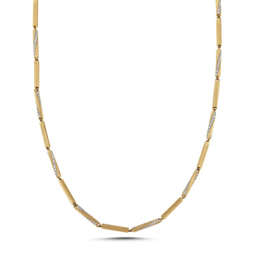 Twisted Bezant Diamond Chain