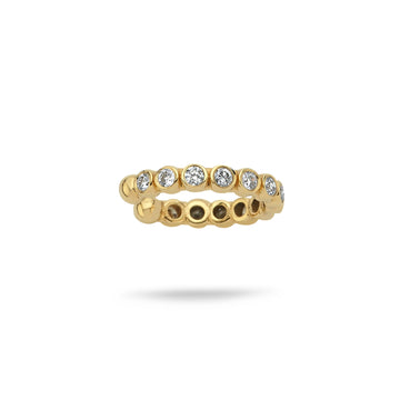 Stacking Earcuff (diamond, yellow gold)