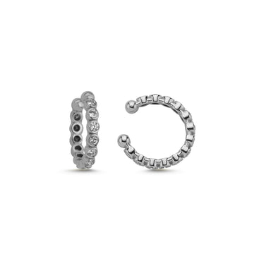 Stacking Earcuff (diamond, white gold)