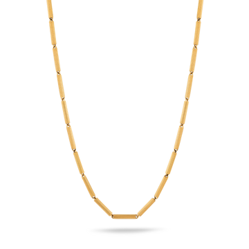 18k gold chain necklace with hand-carved links, Bezant Collection | MIREL Fine Jewelry