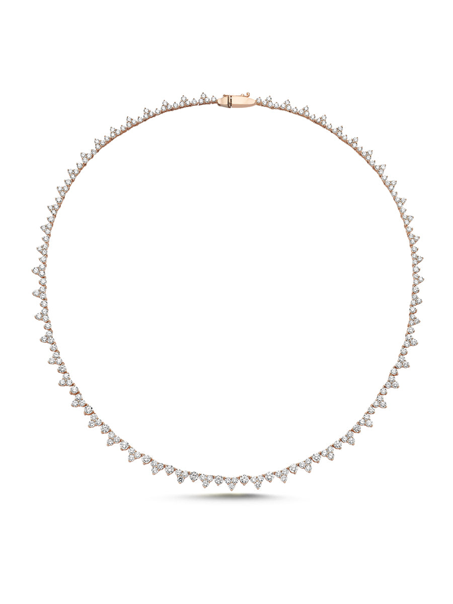 Ray of Light Diamond Tennis Necklace