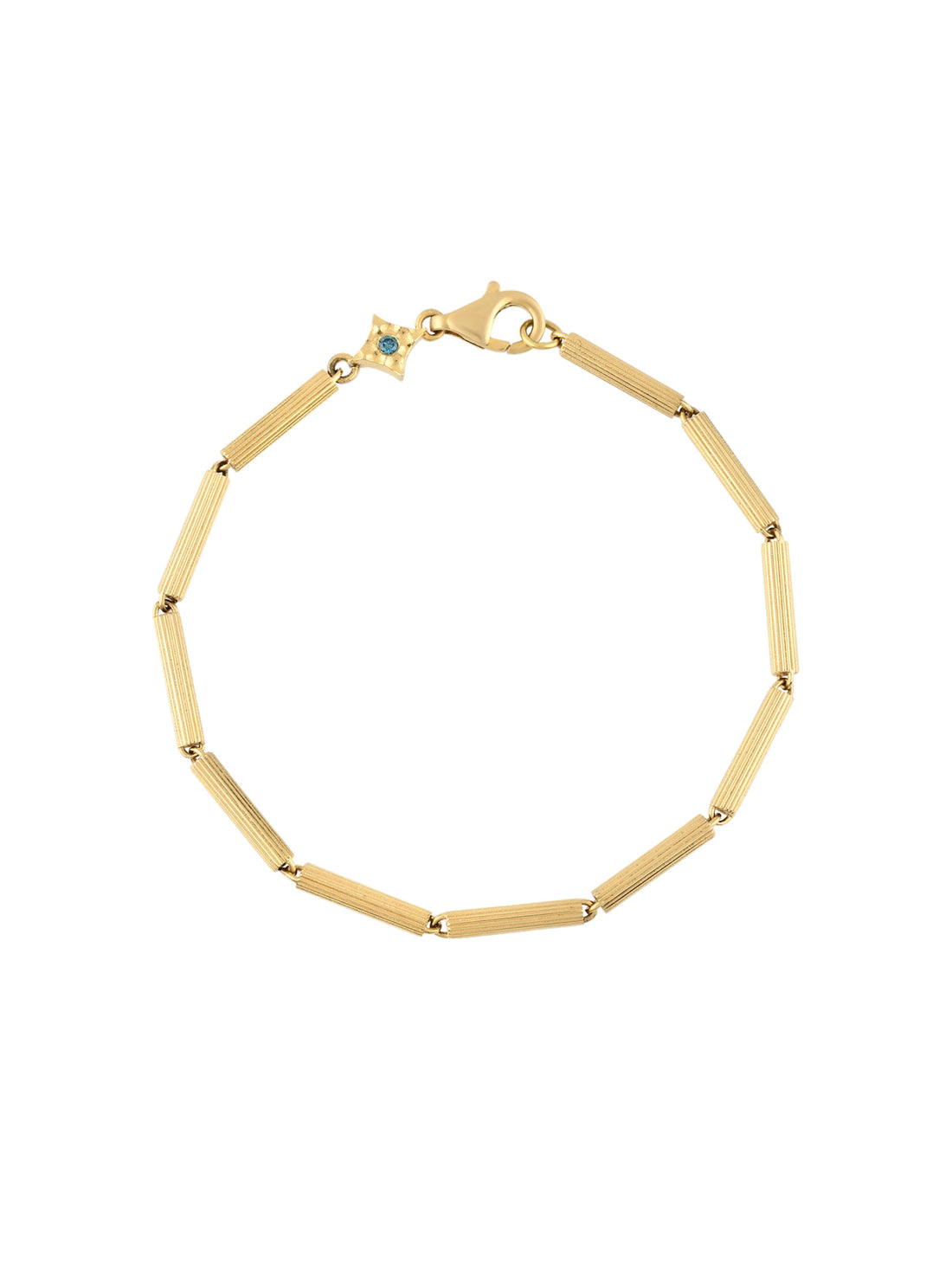 18k gold chain bracelet with hand-carved links, Bezant Collection | MIREL Fine Jewelry