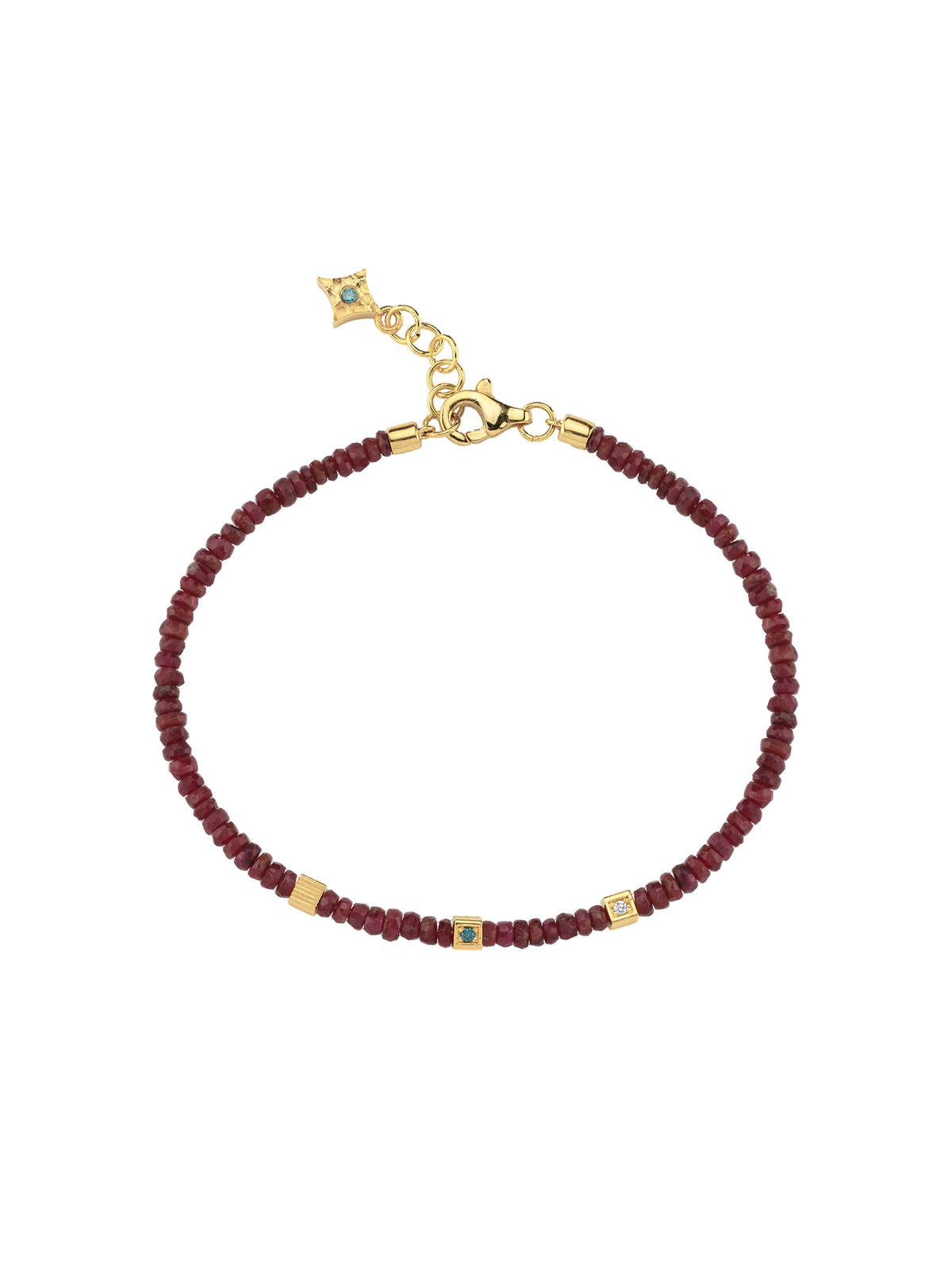 18k gold bracelet with ruby, Colors of Mirel Collection | MIREL Fine Jewelry
