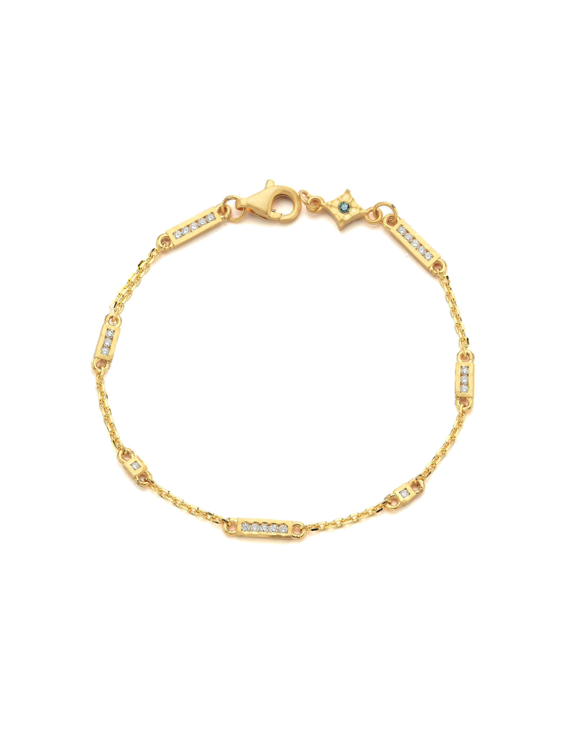 18k gold bracelet with natural diamond and channel-set, Apollo Collection | MIREL Fine Jewelry
