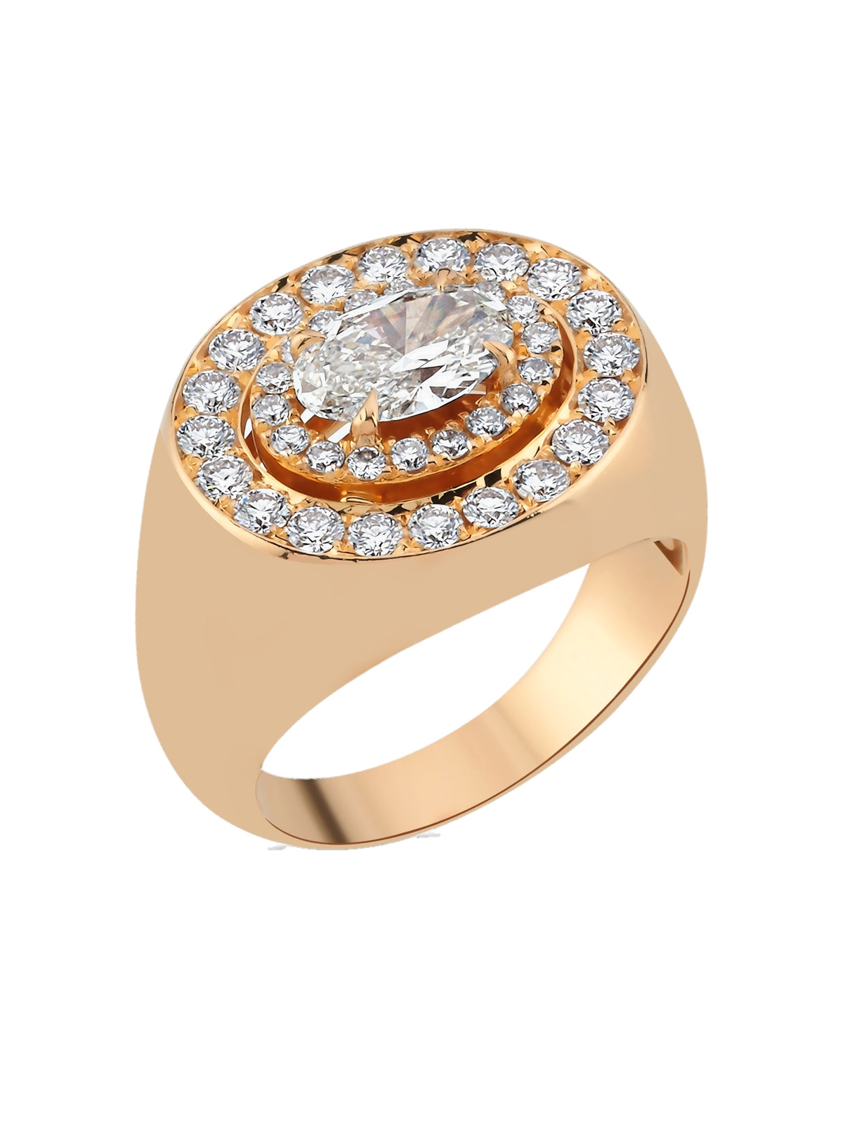 18k gold ring with natural diamond, Apollo Collection | MIREL Fine Jewelry