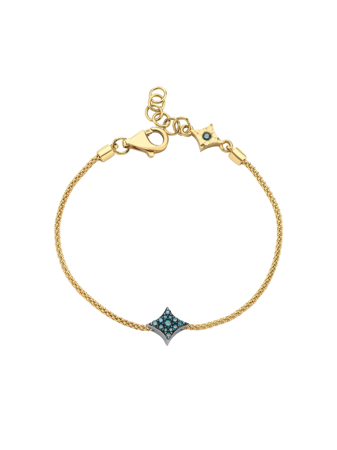 18k gold chain bracelet with forza chain, Starlight Collection | MIREL Fine Jewelry